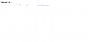The first version of MinimalPairs.net.